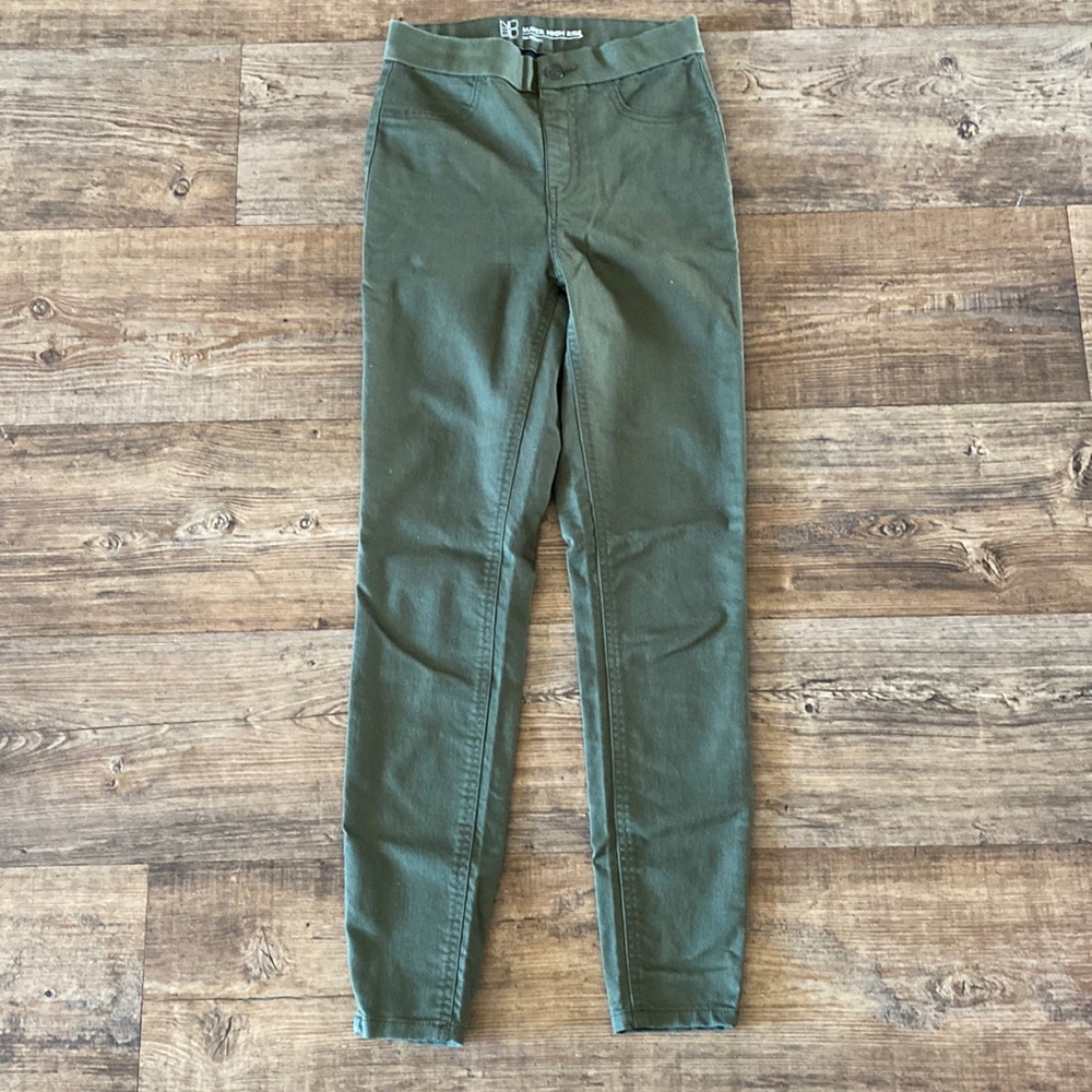 Olive High Rise Jeggings
